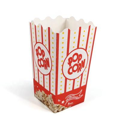 China Factory Recycled Logo Printed Wholesale Custom Top Quality Eco-Friendly Materials Take Away Fast Food To Go Food Grade Oil Proof Popcorn Box for sale