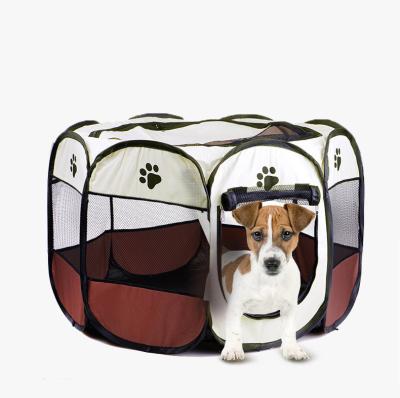 China Washable Optional Color Cat Rent Foldable Portable Easy Rent Kennel Pet Cage Oxford Tent Playpen Dog Operation Cage for sale