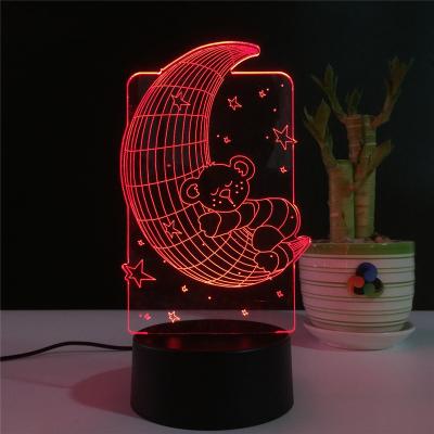 China EUROPEAN made in China and direct selling acrylic night light 3d rectangle acrylic led night light acrylic night lights for sale