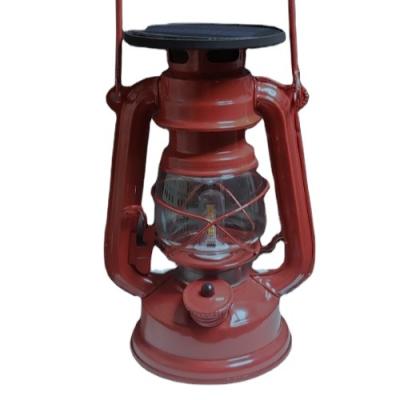 China Traditional Classic Retro LED Oil Table Hanging Copper Lantern Magic Metal Camping Small Flameless Lamp for sale