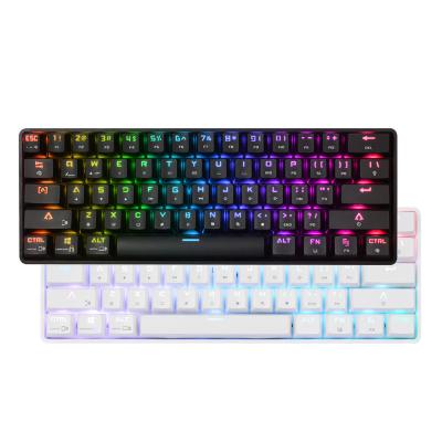 China 2021 Keys Wireless Gaming Radio RGB Mechanical Keyboard 61 Keyboard for sale