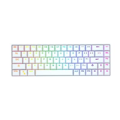 China Wireless Keyboard Mini Portable Mechanical Gaming Keyboard 60% RGB S 68 Anti-ghosting Mechanical Keys for sale