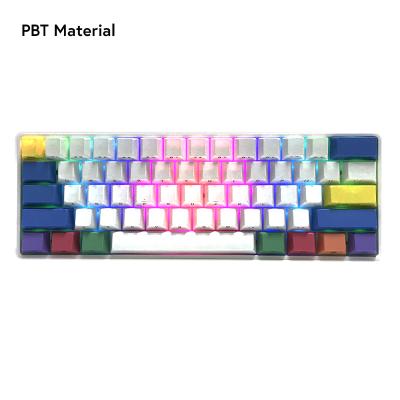 China Compact Design Wireless Customize 61-Keys Wired Light Switch Mechanical Gaming Keyboard Radio for sale