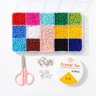 China Jewelry Making 15 3mm Kit Miyuki Beads Kit DIY Small Glass Seed Bead Mixed Color Craft Beads Set For Jewelry Making for sale