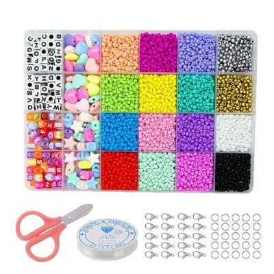 China Jewelry making 24000pcs 24 mixed color 2mm craft miyuki beads diy kit small glass seed beads set for jewelry making for sale