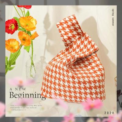 China Hot Mini Product Packaging Fashion Product Packing Handbags Women Handbags Women's Hot Color Houndstooth Design Handbag Ladies Bag Girl Bag Small for sale