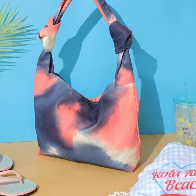 China Custom Colorful Fashion Product Fashion Canvas Beach Bag Girl Cotton Bag Canvas Shoulder Bag Colorful Beach Shoulder Bag for sale