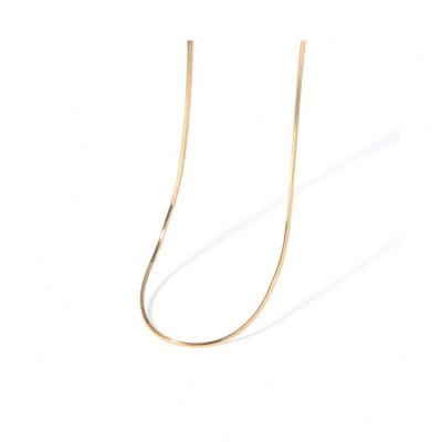 China DLXL069 925 Sterling Silver Snake Un Fade Chain Necklace Women Elegant Simple Gold Plated Free Lead Free Delicate Minimalist Necklace for sale