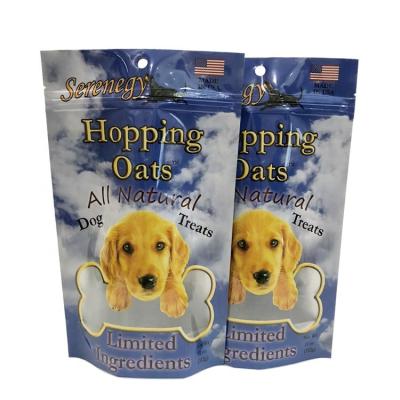 China Custom Digital Printed Matte And Glossy Logo Pocket Dog Treat Moisture Proof Pouch for sale