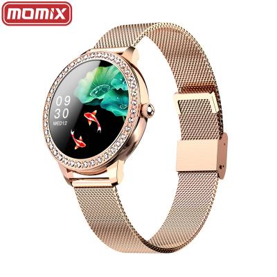 China New Design Touch Screen MOMIX 2021 Luxury Smartwatch With Interchangeable Leather Straps SN91 Ladies Smart Watch For Women for sale