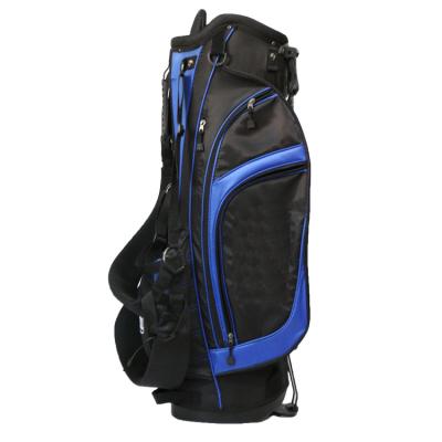 China Blue Waterproof Polyester Stock Golf Bag Rack With 7 Way Dividers for sale