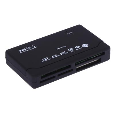 China Plastic All In One Memory Card Reader External USB SD MMC XD CF Support USB V2.0 Specification for sale