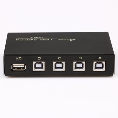 China USB 2.0 4 Port Share Switch Changer Picker Box Hub Sharing Switch Adapter For PC Scanner Printer FJ-1A4B for sale