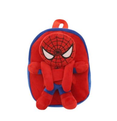 China Cross-Border Trend Hot Sale High Quality Super Hero Plush Backpack SpiderMan Captain Plush Doll Grab Doll For Kids Birthday Gift for sale