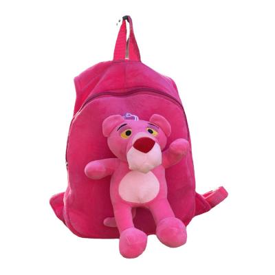 China Cross-Border Trend Hot selling Cartoon Pink Panther Toy Doll Cute Pink Panther Plush Backpack Stuffed Animal Plush Toy For Kids for sale