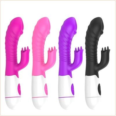 China Female Sex Toy Key Desire Rabbit Vibrator Clitoral Brush Massage Wand Non-recharge Adult Toys for sale