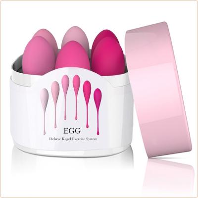 China Vaginal Exercise Eggs Ben Wa 6 balls in 1 set Vaginal Tighter Silicone Stress Ball for sale