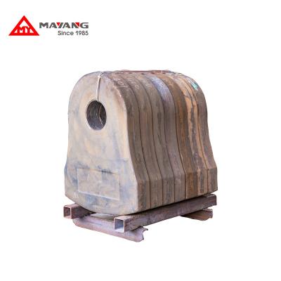 China High ore mining hammer mn18 ore hammer chrome plate metal impact crusher shredder hammer for sale