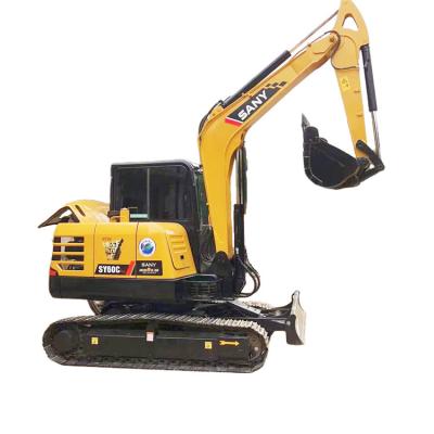 China 6-ton small crawler used SANY excavator sany60c made in China has good performance and is sold at a low price 0.23mÂ ³ en venta