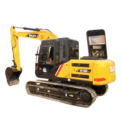 China 13.5 tons 135c sany used excavator sells high quality construction machinery products in Chinese factories 0.53m² ³ en venta