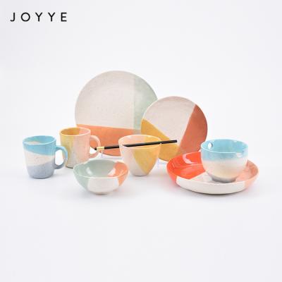 China Joyye Vivid Luster Irregular Shape Shiny Tableware Handmade Ceramic Snack Bowl, Tableware Glazed Bowl for sale