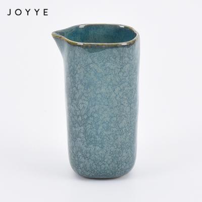 China Joyye 200ml Viable Custom Stylish Reactive Luster Milk Jug Small Water Jug Water Jug Green for sale