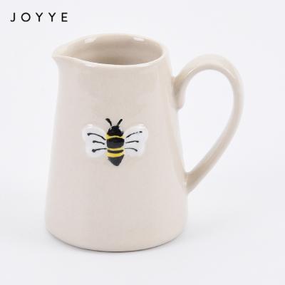 China Joyye Mini Milk Jug Wholesale Cute Viable Ceramic Pot Manufacturers Ceramic Shiny Luster for sale