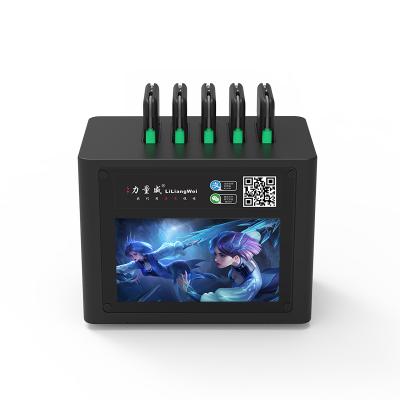 China Hot Convenient Selling 5 Slots Sharing Power Bank Rental Charging Stations with LCD Screen for Rent Power Bank for sale