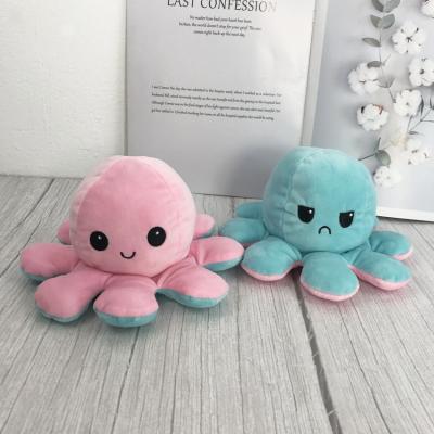 China Cute Double Sided Stuffed Octopus Doll Octopus Doll Plush Toy for sale