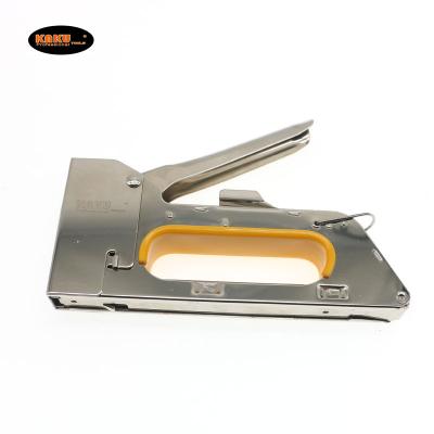 China KAKU Carpentry Fixing Decoration Hardware Tool Wood Hardware Repair Manual Heavy Duty Steel Staple Nail Gun for sale