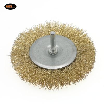 China High Efficiency KAKU Portable Rust Removal Wire Wheel Brush Grinder Tools Polishing Wheel Steel Brush for sale