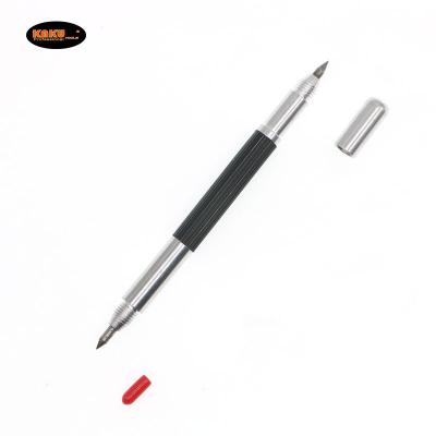 China KAKU Hot Sell Double-Headed Glass Diamond Aluminum Alloy Tungsten Carbide Ceramic Tip Marks Cut Pen for sale