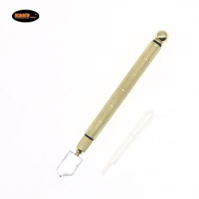 China KAKU Diamond Cut Ceramic Scribe Divider Tool Iron Handle Knife Glass Cutter Cut Glass Divider for Tile Glass Cutting for sale