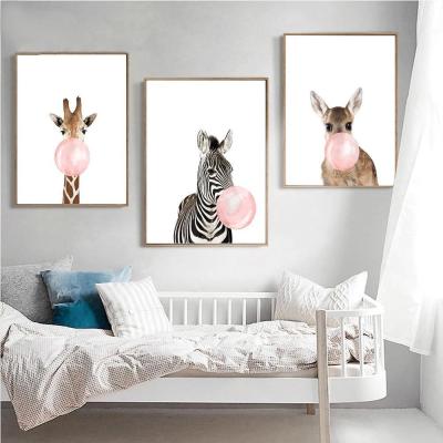 China Modern Eco-friendly Recyclable Materials Wall Art Kids Room Decor Canvas Print With View Decor Wall Art Canvas Painting for sale