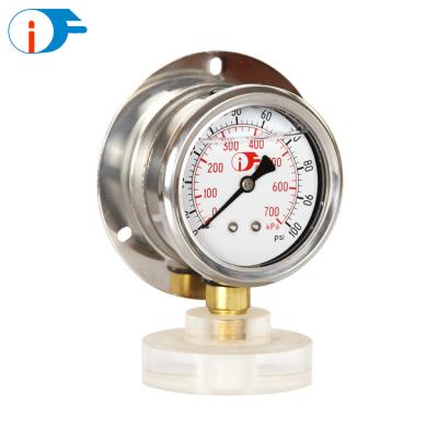 China For the most corrosive media and environments use 2000 bar glycerin or silicone hydraulic oil filled pressure gauge for sale