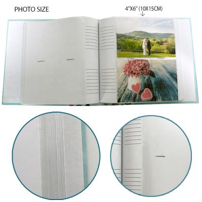 China FREE SAMPLE 10cm x 15cm Storage Photos 200 Pocket Foto Album, MOQ 100pcs Glue Limit Gold Stamping Photo Album for sale