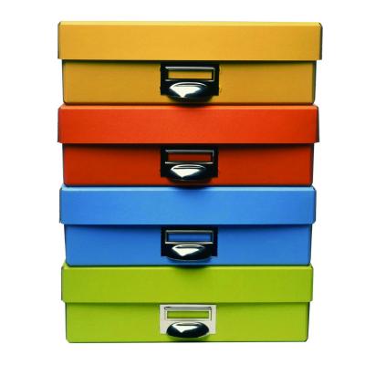 China Cover Paper Office Printed Magazine Folder For Documents , Photo Box for sale