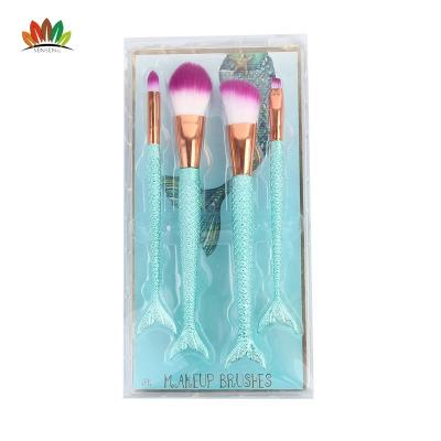 China Multifunctional Smudge Brush Mermaid Gifts Makeup Set Brush with Mermaid Shape Brushes for sale