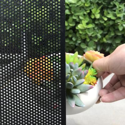 China Corrosion Resistance Australia Perforated Aluminum Security Door Mesh Black Color for sale