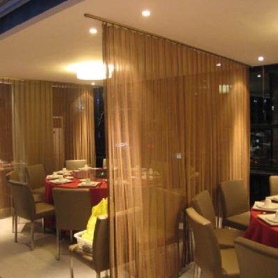 China Artistic luxury high quality metal chainmail curtain for living room partition for sale