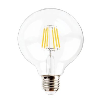 China Residential Soft G125 Led Filament Bulb Light Lamp 220v 120v Glass Cover Edison E27 Style for sale