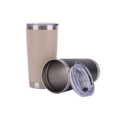 China Sustainable Fine Quality 580Ml Powder Coating Double Wall Stainless Steel Beer Mug Tumbler for sale