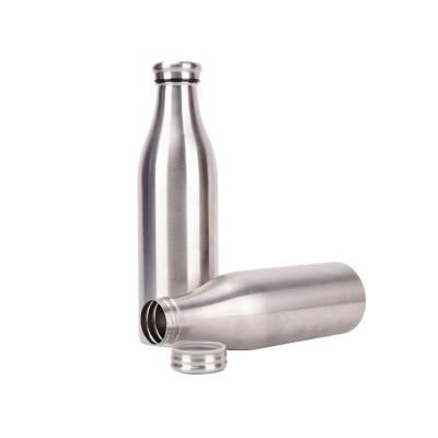 China Sustainable Economic Custom Design High Quality Single Wall Stainless Steel Water Bottle for sale