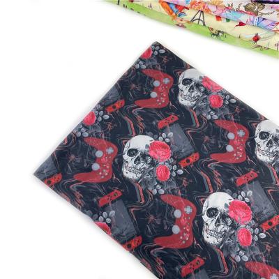 China Custom Anti Pill 95% Digital Printed Polyester 5% Elastane Double Brushed Polyester Fabric for sale