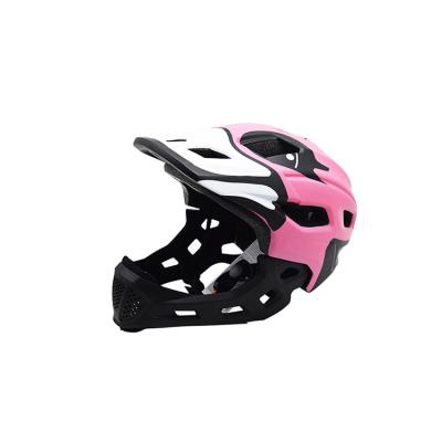 China New ABS Design Soft Head Protector Clown Pattern Pink Kids Bicycle Helmet for sale