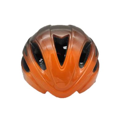 China HB22 Compounds Gloss Gradient Orange Black Sports Bike Helmet OEM Adult Road Bike Helmet for sale