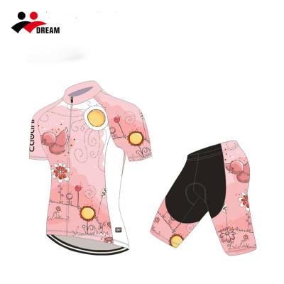 China 2021 Antibacterial Girls Cycling Singlet Set Quick Dry Summer Kids MTB Clothing Cycling Bike Ropa Ciclismo Cycling Singlets Kit For Sale for sale