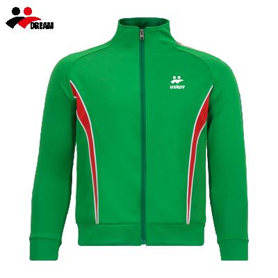 China Custom Made Autumn Women's Breathable Green Long Sleeve Sports Jacket Sweater Jacket QUICK DRY for sale