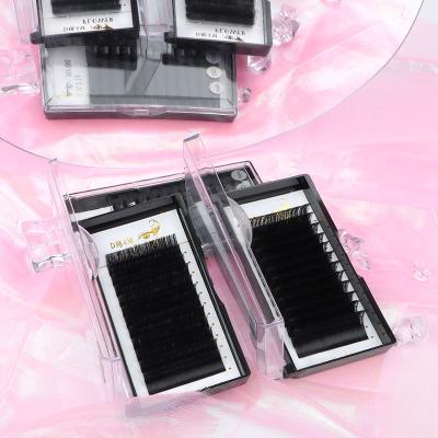 China Wholesale Matte Super Easy Fan Russian Eyelash Extension 0.03 Private Label Autos Fanning Super Easy Fan for sale