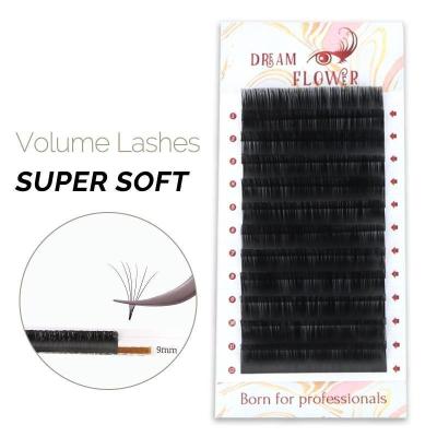 China Matte /soft PBT Fiber Eyelash Vendor Customized Boxes Korea Natural Volume Eyelash Extensions Hand Made Long for sale